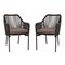 Merrick Lane Magnolia Outdoor Furniture Sets 2 Piece All-Weather Woven Patio Chairs With Cushions